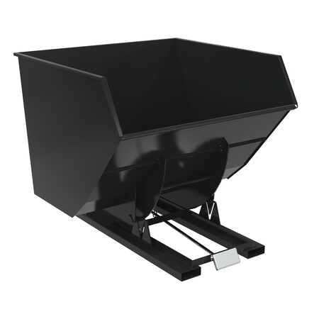 Vestil SELF-DUMP HOPPER HD 4 CU YD 6K BLK SEMI/GLOSS D-400-HD-BLK-SG